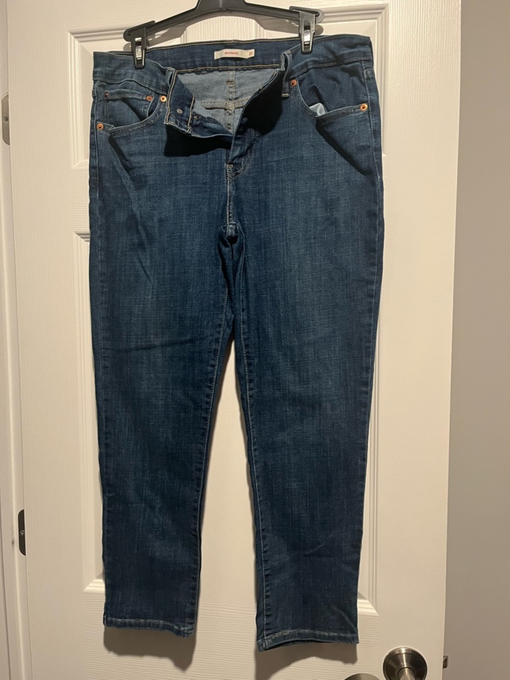 Levi's Medium Blue Boyfriend Jeans - Classic Five-Pocket